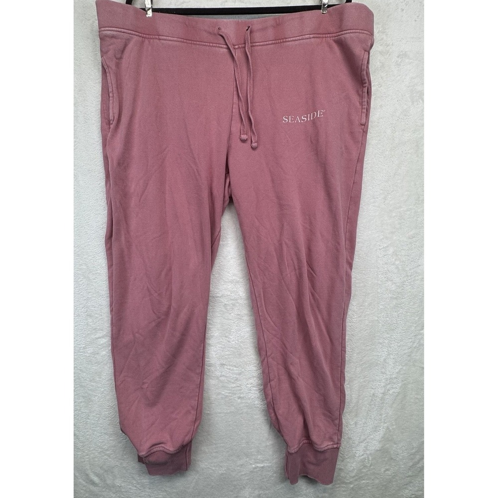 The Seaside Style Jogger Sweatpants Women's XL Pink Fleece Lounge Athletic